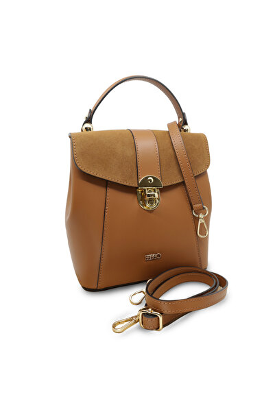 BESSO Rucsac Stile in Citta Brown din piele naturală