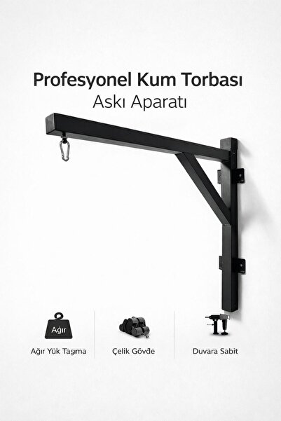 Leyaton Kum Torbası Askısı Boks Torbası Askı Aparatı Duvar Askısı Boks Standı
