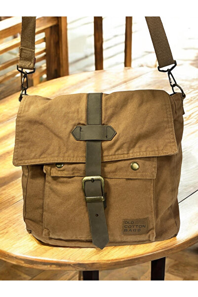 Old Cotton حقيبة كتف بتصميم عتيق للجنسين - غطاء كاجوال، جودة عالية، حقيبة كتف...