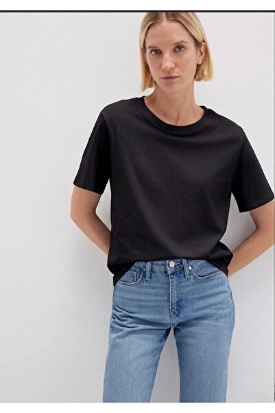 MONARCHMODA Γυναικείο T-shirt (PREMIUM ΜΑΥΡΟ ΚΟΝΤΟΜΑΝΙΚΟ T-SHIRT ΚΑΝΟΝΙΚΗΣ ΕΦ...