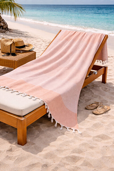 LUNGA VİTA Πετσέτα παραλίας hürrem 100% βαμβάκι, μεγάλου μεγέθους 90x170, πετ...