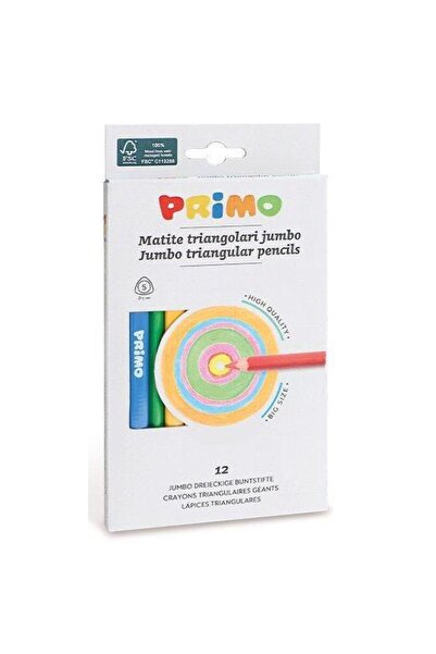 Primo قلم تلوين جامبو يوجين 12 لون