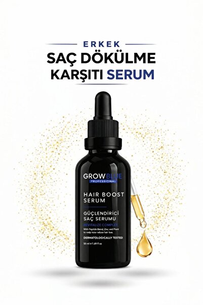 GROWBLUE Erkek Saç Dökülme Karşıtı Serum 50 ml | Kök Güçlendirici Bakım