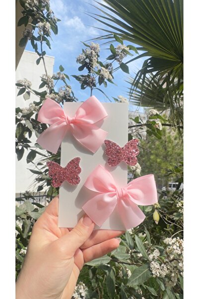 Toka Perisi Σετ κλιπς ροζ χρώματος Clara (μεταλλικό κλιπς 5/3 εκ.)