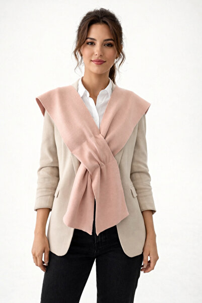 Sebir Moda Едноцветен акрилен плетен шал за ежедневна употреба в офиса