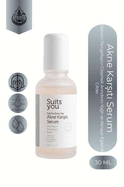 suitsyou Akne Karşıtı Serum-Sebum Dengeleyici-Gözenek Arındırıcı-Yağlı ve Akn...