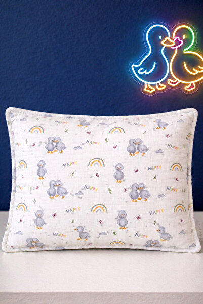 MORE HOME Muslin Baby Pillowcase with Cover 35X45 Duck