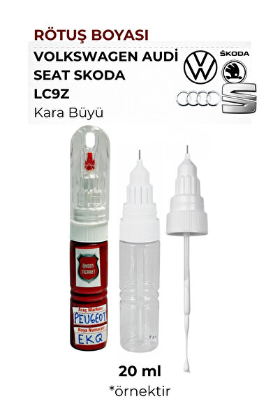 Önder Ticaret Volkswagen Audi Seat LC9Z Kara Büyü Rötuş Boyası Golf Polo Pass...