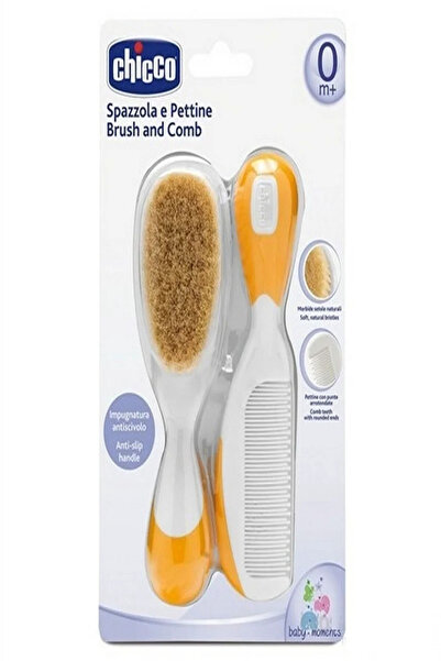 Chicco Fırca Ve Tarak Setı Turuncu 0 Ay+