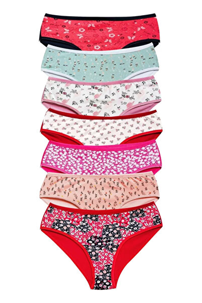 Nisfi Kutur سراويل داخلية نسائية من القطن بحواف واسعة من الليكرا بتصميم باتو،...