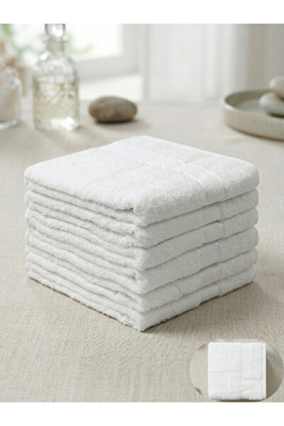 Truva Grup Set 6 Prosoape Baie Hoteliere Dray, 100% Bumbac Turcesc, 400 g/mp,...