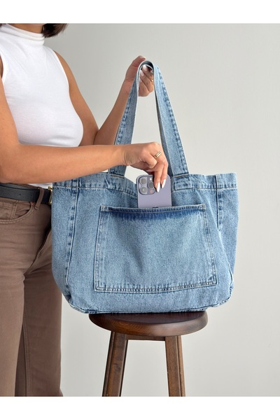 PASSTELL Women's Shoulder Strap Denim/Jean Bag