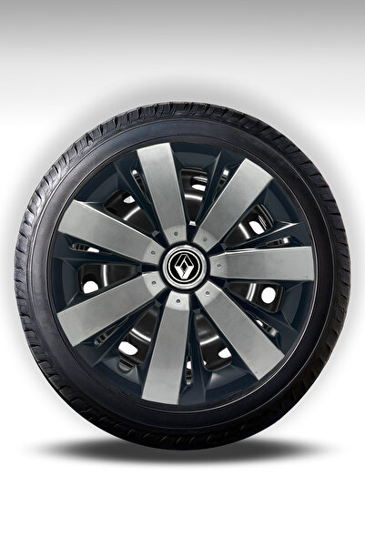 FRWY Renault Araçlar İçin Universal 15" inç 4 Adet 1 Takım Jant Kapağı ( Symb...