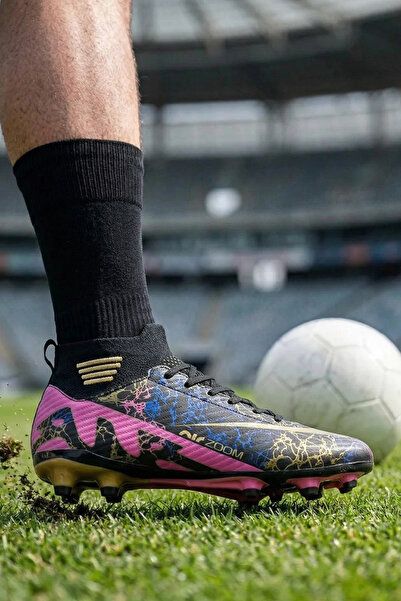 IN-STEP حذاء كرة القدم الأكاديمي Air Black - حذاء رياضي مضاد للانزلاق 565