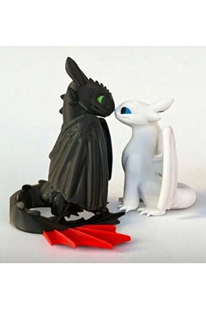 3D Dükkanı Dişsiz Ve Işığın Öfkesi -Toothless Ejderhanı Nasıl Eğitirsin Figür...