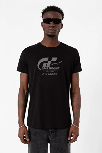 Tshirthane Tricou pentru bărbați Gran Turismo Concept negru