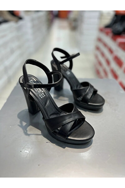 Hacıoğlu Ayakkabı Γυναικεία παπούτσια με τακούνι με πλατφόρμα Serrace Cross S...