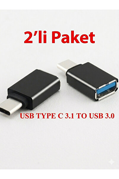 Alfais Zey 4963 Type C USB 3.1 To USB 3.0 Şarj Data Çevirici Dönüştürücü Adap...