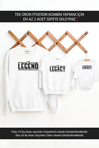 Tshirthane Baba Oğul Legend Legacy(TEK ÜRÜN FİYATIDIR KOMBİN YAPMAK İÇİN EN A...