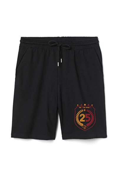 Tshirthane 25 Championship Again We Pantaloni scurți negri pentru bărbați