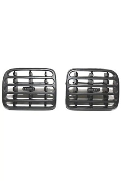 Genel Markalar Siyah Clio Orta Kalorifer Havalandırma Izgarası C2 Adet Takım