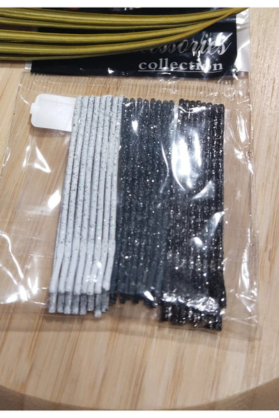 Monalisa Home 20'li Lüks Siyah Tel Toka