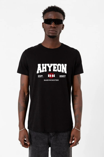 Tshirthane Ahyeon Babymonster Est Black Men's T-Shirt