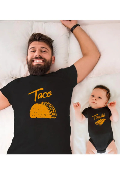 Tshirthane Taco Taquito Baba Oğul Kız (TEK ÜRÜN FİYATIDIR KOMBİN YAPMAK İÇİN ...