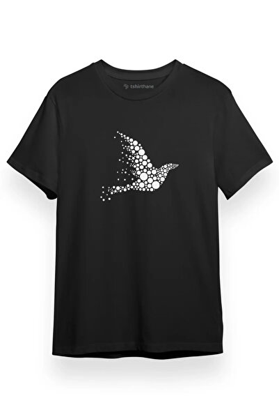 Tshirthane Black Bird Icon Black Short sleeve Men's T-shirt