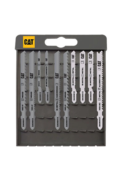 Cat DA06902 10 Parça Profesyonel Ahşap Hassas/Kaba/Düz/Kavisli Kesim Dekupaj ...