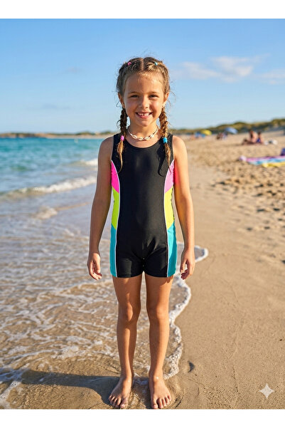 DRESSY LIFE Κοριτσίστικο μαγιό με σορτς, ελαστικό μαγιό από Lycra, ρούχα παρα...