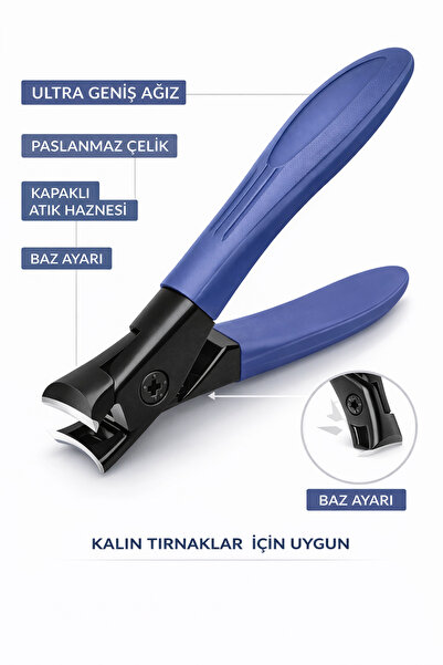 Profesyonel Tırnak Makası Kalın ve Sert Tırnaklar İçin Ergonomik Pense
