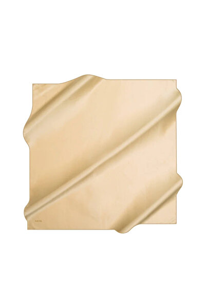 Aker وشاح من الساتان والكريب الحريري العادي مقاس 90X90