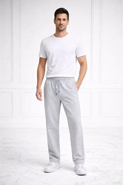 Kanonik Education بنطلون رياضي رجالي بقصة مستقيمة وخصر مطاطي ورباط، مناسب للا...