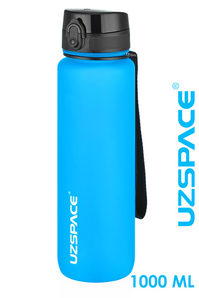 Uzspace Large Size 28 cm 1000 ml 1 liter Water Bottle Bpa No Odor Leakage 3038