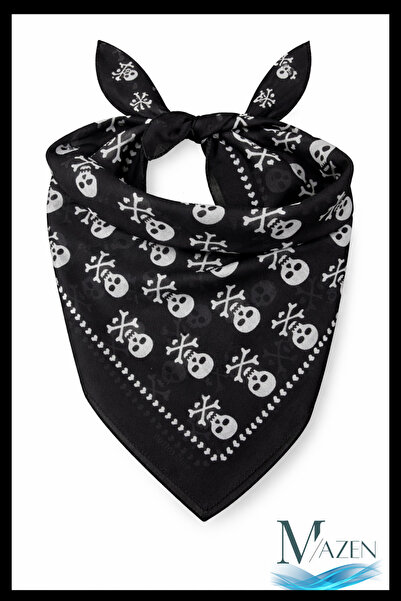 MAZEN Bandana multifuncțională cu model de craniu 50x50