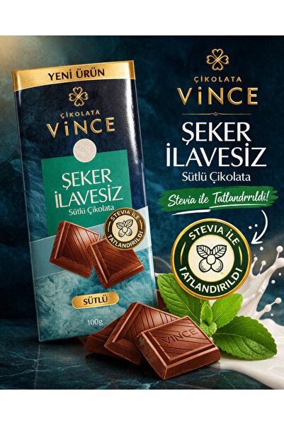 Russet 1 Adet Şeker İlavesiz Sütlü Çikolata 100 g Stevia Tatlandırıcılı Sağlı...