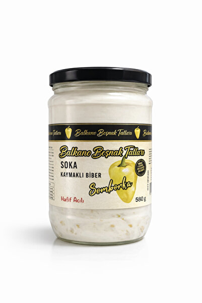 Boşnak Tatları Soka Kaymaklı Boşnak Somborka Biberi Turşusu 580 gr