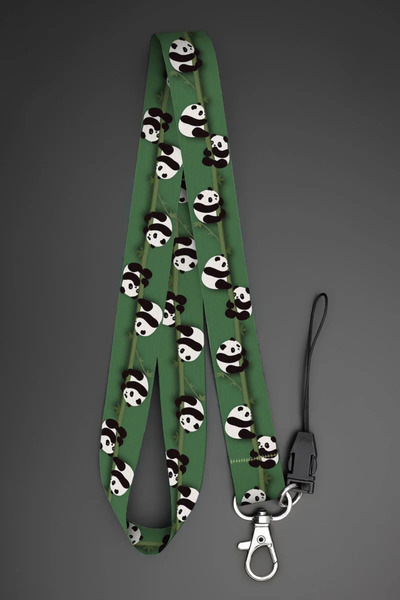 Apptakı Panda Boyun Askı İpi Kimlik Kartı ve Telefon Askısı - ASK0100