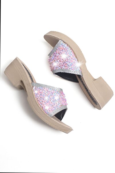 Kid's World Kız Çocuk Beyaz  S-1 Alçak Topuklu Terlik