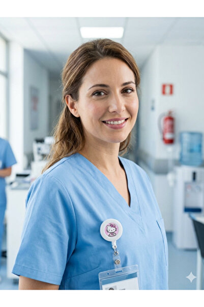 ASYA GIFTS Κρεμάστρα για κάρτα ταυτότητας με στάμπα Hello Kitty