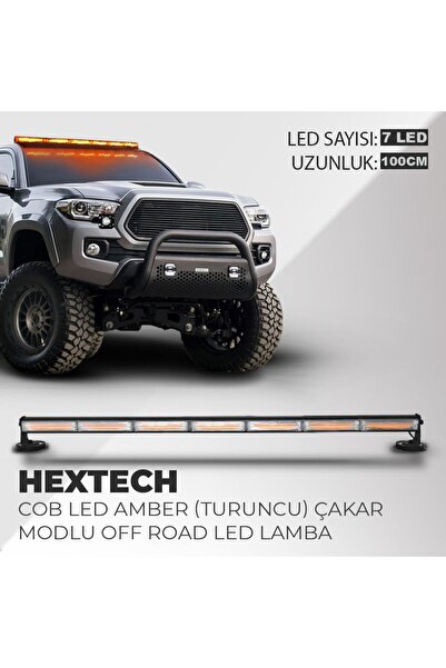C9 E-Mark Onaylı Hectech 70w Turuncu 100cm 17 Farklı Yanış Modlu 7 UYumlu Cob...