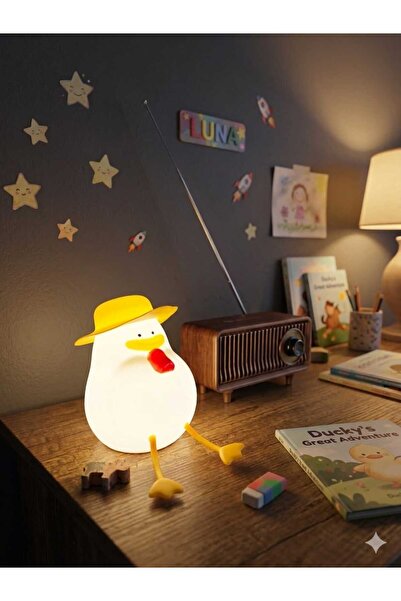 AYIŞIĞI KİTAP KIRTASİYE DAĞITIM ÇOCUK ODASI SİLİKON ÖRDEKLİ GECE LAMBASI&LED ...