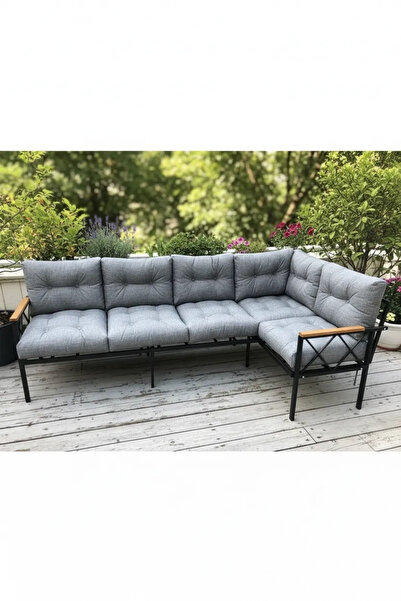 adımshops Miami Köşe Koltuk Takımı , 3+2 Balkon-bahçe-kafe-çay Seti-koltuk Ta...