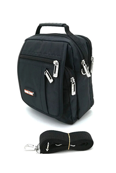 SEVENTEEN SEVEN TEEN SU GEÇİRMEZ KUMAŞ ÇOK GÖZLÜ EL ÇANTASI 2248 (SİYAH)