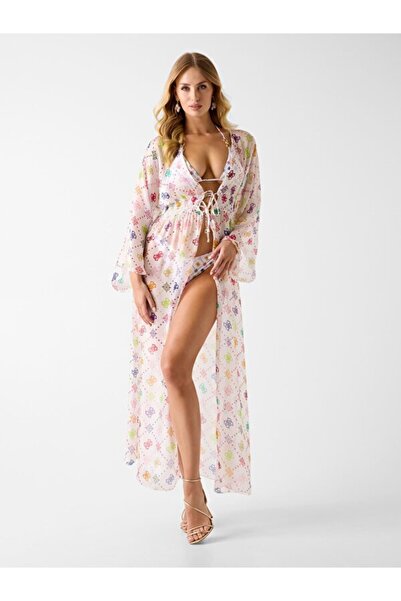 Guess Ines Kadın Ipek Karışımlı Kimono