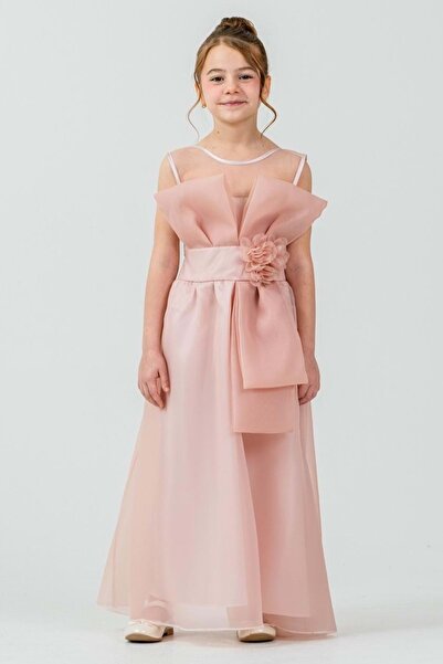 Mnk Baby&Kids Rochie de seară prințesă pentru fete, cu detalii din organza, t...