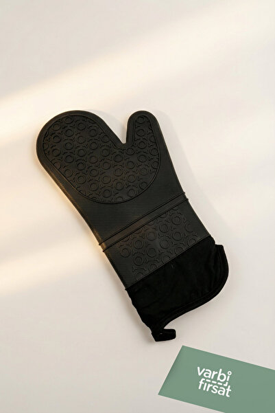 Varbifırsat قفازات فرن مقاومة للحرارة مغطاة بالسيليكون - قفازات فرن المطبخ ذا...