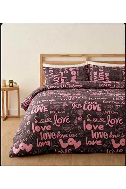 LaLiva Sada prostěradel Love Double s elastickým lemem – bavlněná sada povlečení