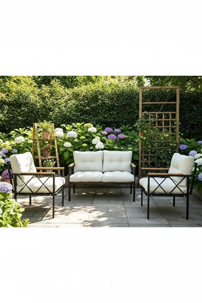 adımshops Balkon-bahçe-kafe Çay Seti Koltuk Oturma Takımı-oturma Grubu Miami